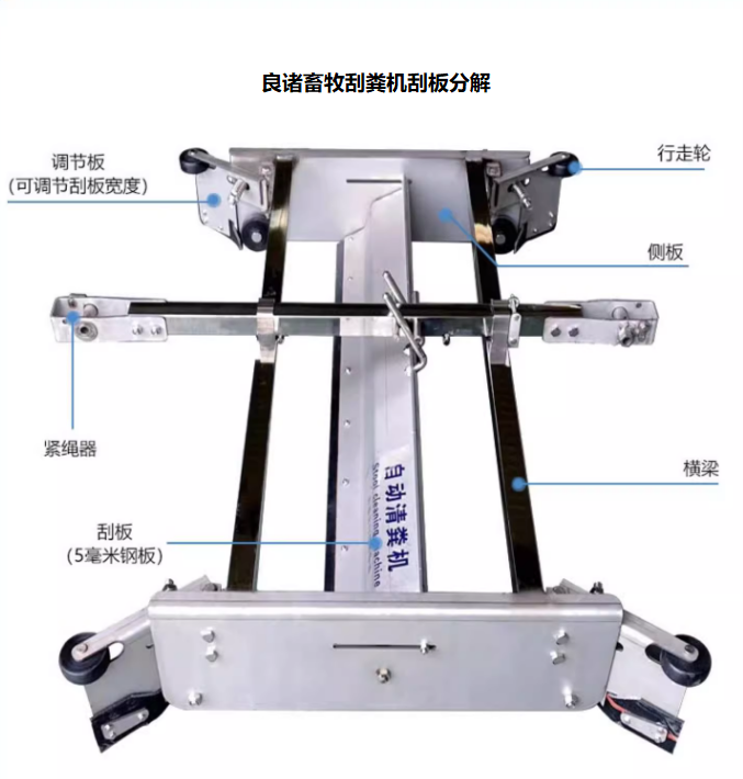 良諸畜牧豬場牛場不銹鋼刮糞機